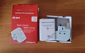E-on Power Down Energiespar Steckdose Überspannungsschutz (Stecker PC Desktop Computer) - Bild 1 von 1