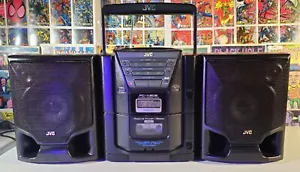 JVC Lettore CD Boombox Cassette Deck PC-X202 Stereo con Altoparlanti Staccabili - Foto 1 di 5