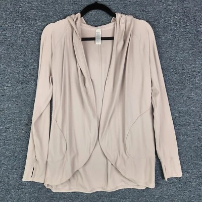 Ivivva by Lululemon Girl's On the Warm Side Wrap Long Cardigan Pale Pink Sz 12 - Image 1 of 4