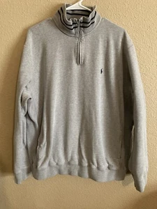 Vintage 90s Polo Ralph Lauren Half-Zip Pullover Sweater Sweatshirt - Picture 1 of 6