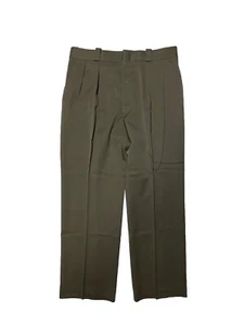 Willis & Geiger Wool Pants Mens 36 X 30 Brown Pleated Field Trousers - Picture 1 of 5