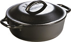 Lodge 2 Quart Cast Iron Dutch Oven. Pre-seasoned Pot with Lid for Cooking, or