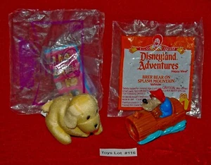 VINTAGE TOYS McDonald's Bear Splash Mountain Mama Dog Set of 2 Lot#116 - Picture 1 of 5