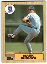 1987 Topps Baseball Cards Mark Gubicza Kansas City Royals #326