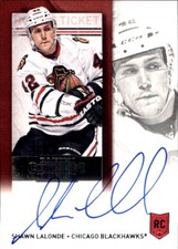 2013-14 Panini Contenders #175 Shawn Lalonde RC AUTOGRAPH CHICAGO BLACKHAWKS