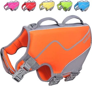 Vivaglory Doggies Life Vest, New Neoprene Sports Style Dog Life Vests - Picture 1 of 7