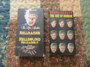 Clive Barker - The Art of Horror 1993 VHS Plus Hellraiser, Hellbound Hellraiser - Picture 1 of 3