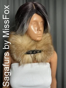 Saga gold frost fox neck warmer - Picture 1 of 4