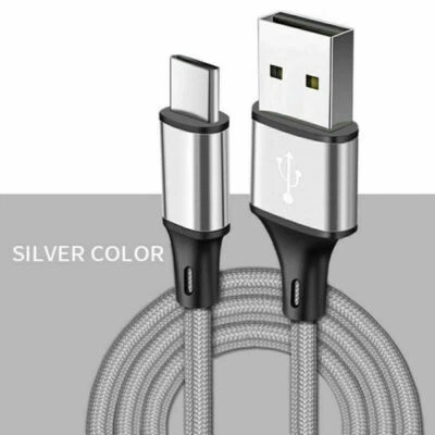 Paquete de 2 cables de carga SYNC de datos de carga rápida USB C tipo C trenzados de 3/6/10 pies Foto 1 de 4