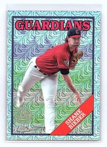 2023 Topps Update 1988 Topps Chrome Silver Pack Mojo #T88CU-70 Shane Bieber - Bild 1 von 2