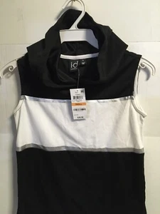 Ideology Girls Black & white hooded tank top. Athletic wear size small E20 - Picture 1 of 3