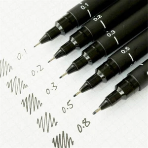 6 PIEZAS Uni Pin Fineliner Dibujo Línea Fina Cómic Agujas Plumas 005 01 02 03 05 08 - Imagen 1 de 16
