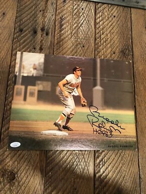 BROOKS ROBINSON AUTOGRAPHED SIGNED 11x14 BOARD PHOTO JSA Certified! Orioles HoF - Image 1 of 4