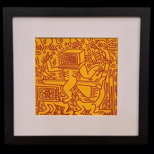 Keith Haring Untitled 80's Retro Pop Art Print, Bold Collectible Wall Decor - Picture 1 of 4