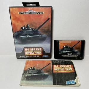 M-1 Abram’s Battle Tank Sega Mega Drive CIB Complete With Manual PAL - Foto 1 di 8