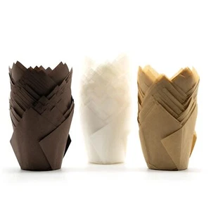Tulip Cupcake Liners 150-Pack Premium Standard Greaseproof Baking CupsWhite-N... - Picture 1 of 6