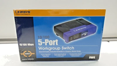 LINKSYS 10/100 5-Port Workgroup Switch- New in Box - Image 1 of 4