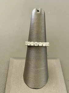 Platinum 2.00CTW Diamond Eternity Band. Size 6(BU18) - Picture 1 of 7