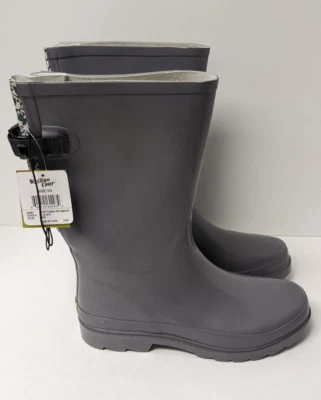 Western Chief Gypsy Floral Rain Boots, Gray, Women's 10 M - Image 1 of 4