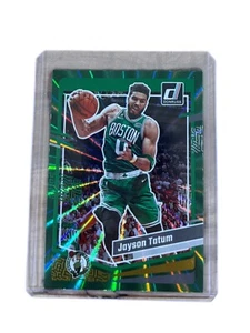 Jayson Tatum Boston Celtics 2024 Panini Donruss Green Color Match Refractor #197 - Picture 1 of 2