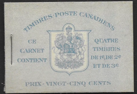 Canada #BK31f MNH Booklet CV$160.00 [231a-233a French] Cover