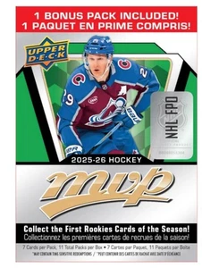 2025-26 Upper Deck MVP Hockey Blaster Box Factory Sealed (11 Packs-77 Cards) NHL - Bild 1 von 2