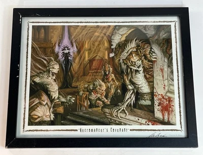 Magic The Gathering Alara Reborn Necromancers Covenant Signed Print T. Baxa 2009 - Image 1 of 4