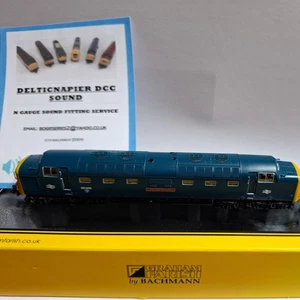 N GAUGE FARISH CLASS 55 Deltic No.55005 BR BLUE LIVERY DCC SOUND - Picture 1 of 1