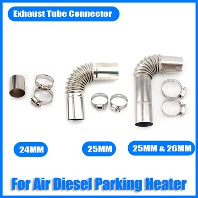 Luft Diesel Heizung 24mm 25mm 26mm Auspuffrohr Rohr Ellenbogen Stecker Auto @ - Bild 1 von 4