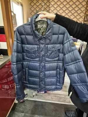 Michael Kors Mens Packable Down Jacket Size Large Navy - Image 1 of 4