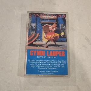 Cindy Lauper She's So Unusual 1983 Cassette Tape 80s Music Rock Girls Just Wanna - Picture 1 of 4