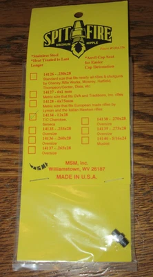 MSM Spitfire Magnum cargador de bozal pezón mosquete 14134 12x28 nuevo en paquete Foto 1 de 4