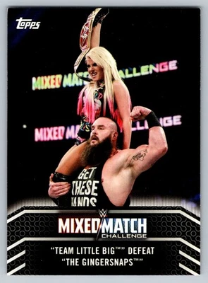 2018 Topps WWE Women's Division Mixed Match #MM-15 Alexa Bliss Braun Strowman Foto 1 de 2