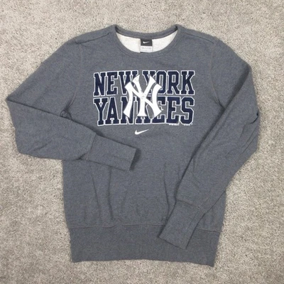 Suéter de los Yankees de Nueva York para Mujer Grande Gris Cuello Redondo Sudadera Béisbol MLB Nike Foto 1 de 4