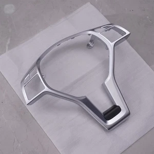 For Mercedes Benz W204 W207 W212 C-Class Silver Chrome Steering Wheel Trim Cover - Foto 1 di 10