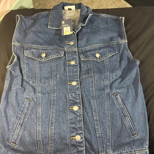 Baggy Jeansweste Damen Größe L 80er Jahre - Universal Thread Medium Wash Neu mit Etikett - Bild 1 von 10