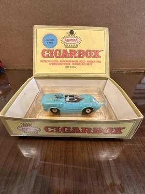 AURORA  CIGARBOX 1960's Toy *CHAPARRAL #6114 MIB HO SCALE CAR* Turquoise Z16 - Image 1 of 4