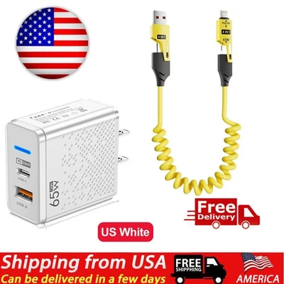 Cargador de pared USB tipo C carga súper rápida 65 W para Google Pixel 10 9 8 7 6Pro a Foto 1 de 4