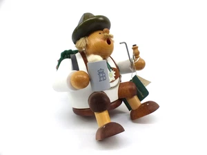 Incienso KWO Wanderer taburete de borde arte popular Erzgebirge - Imagen 1 de 12