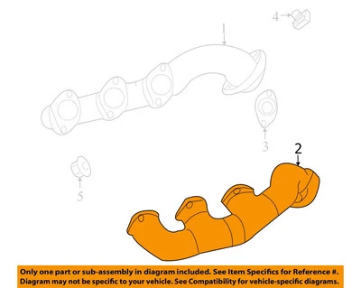 CHRYSLER OEM 04-08 Crossfire Sistema de escape colector-colector de escape 5101529AA Foto 1 de 2
