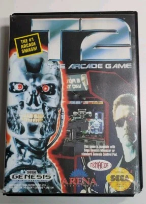 T2: The Arcade Game (Sega Genesis, 1992) No Manual Tested - Image 1 of 4