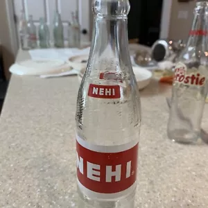 NEHI Pop Soda Bottle 10 fl oz Royal Crown Bottling Co Vintage Red Label - Picture 1 of 5