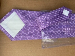 Purple Turnbull & Asser Woven Jacquard Silk Tie - Picture 1 of 3