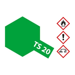 (162,60€/1l) Tamiya TS-20 verde metálico brillante 100ml pintura en spray resina 3000 - Imagen 1 de 2