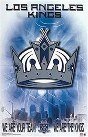 HOCKEY POSTER ~ LOS ANGELES KINGS LOGO NHL 3548 Cover