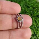 Mango Chalcedony 925 Solid Sterling Silver Beautiful Statement Ring All Sizes