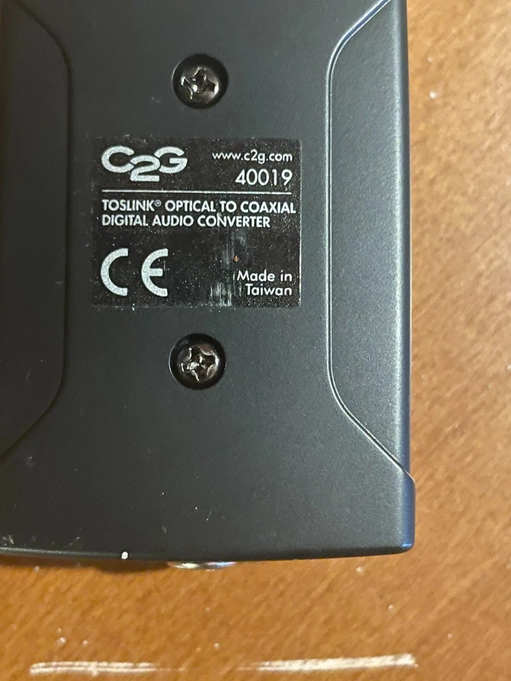 Adaptador PCM óptico a coaxial TOSLink C2G Foto 1 de 1