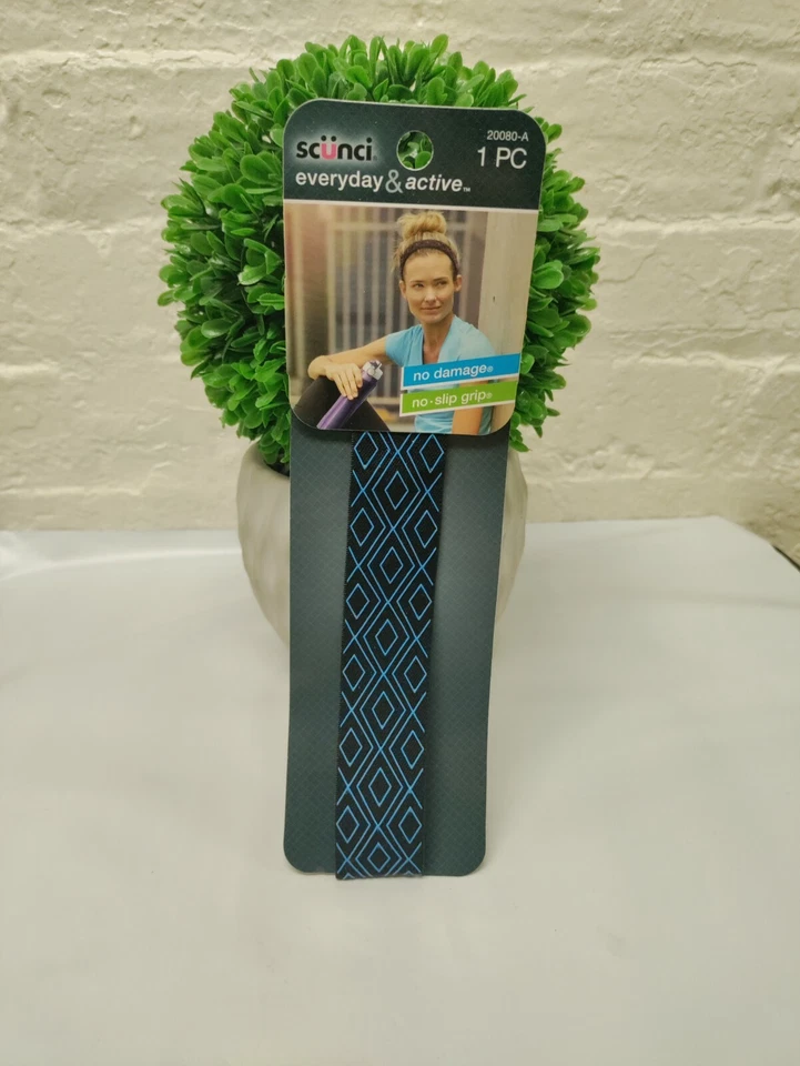 Scunci Printed No Slip Headwraps Black Blue New Hair Accessories  - Image 1 of 1