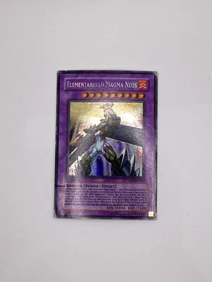Yugioh Elemental Hero Magma Neos - TAEV-EN043 - Secret Rare - 1st Ed - Damaged - Image 1 of 4