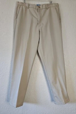 Lady's Dockers Khaki Flat Front Side Slit Pockets Sz 18 Med - Image 1 of 4